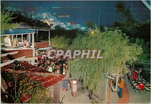 Moderne Karte Cattolica Vue du dancing Anacapri la nuit