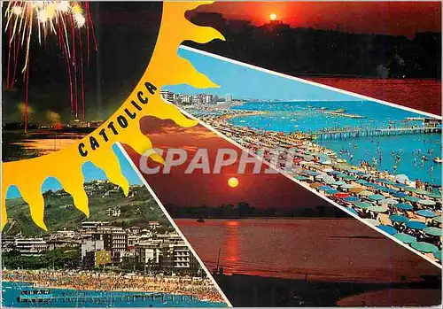 Cartes postales moderne Cattolica Ravissant coin de la mer Adriatique