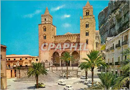 Moderne Karte Cefalu La Cathedrale