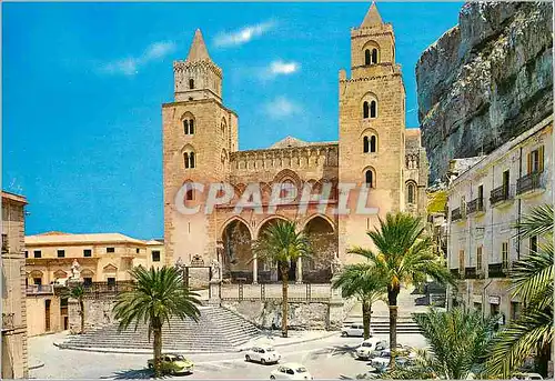 Moderne Karte Cefalu La Cathedrale