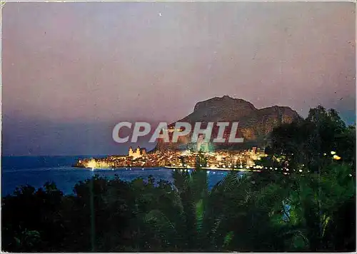 Cartes postales moderne Cefalu di notte