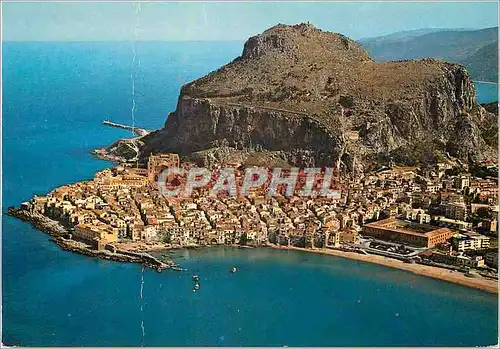 Moderne Karte Cefalu Panorama aerienne