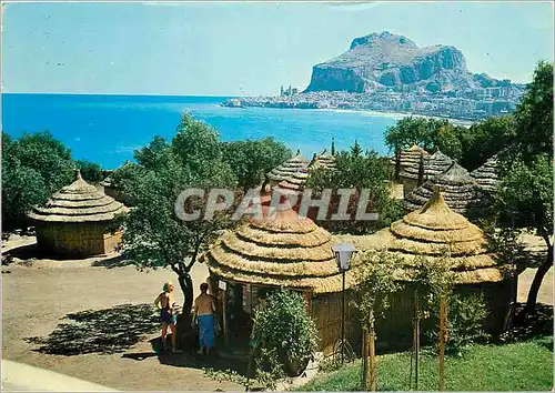 Moderne Karte Cefalu Vista dal Club Mediterranee