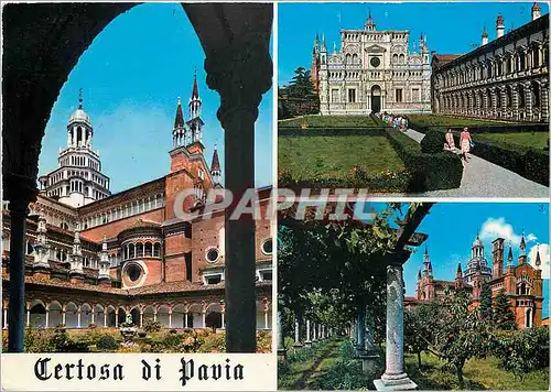 Cartes postales moderne Certosa di Pavia La Facciata a il Museo