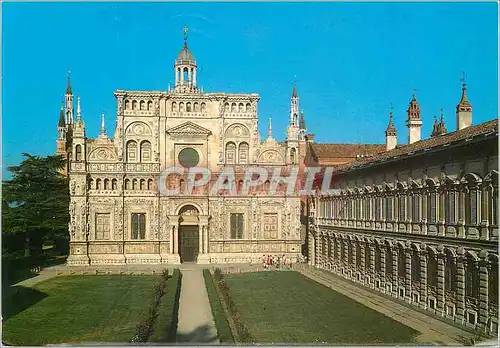 Cartes postales moderne Certosa di Pavia La Facade