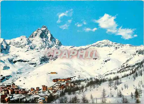 Moderne Karte Breuil-Cervinia Vallee d'Aosta