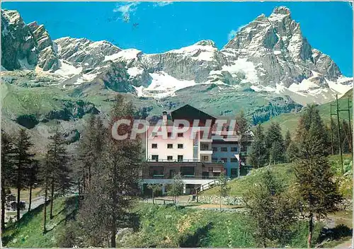 Moderne Karte Breuil-Cervinia Vallee d'Aosta Grand Hotel Cervinia