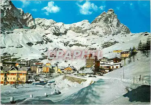 Cartes postales moderne Breuil-Cervinia Vallee d'Aosta Panorama generale et Mount Cervino Berg