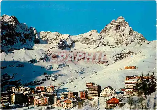 Moderne Karte Breuil-Cervinia Vallee d'Aosta Vue generale