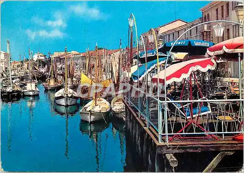 Cartes postales moderne Cesenatico port chenal