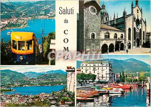 Cartes postales moderne Saluti da como