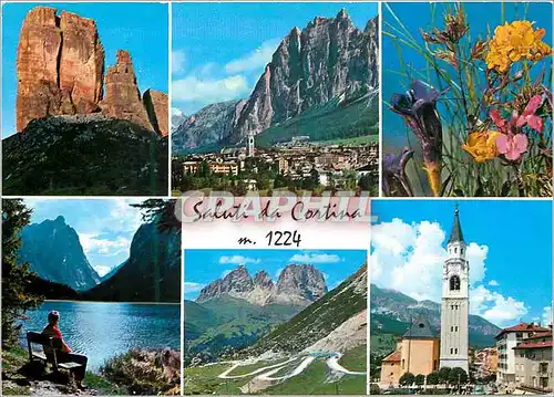 Cartes postales moderne Saluti da cortina m 1224