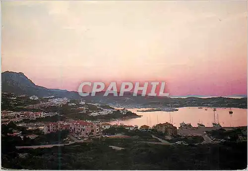 Cartes postales moderne Costa smeralda la pitrizza coucher de soleil