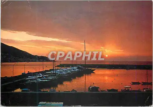 Cartes postales moderne Coucher de soleil Bateaux