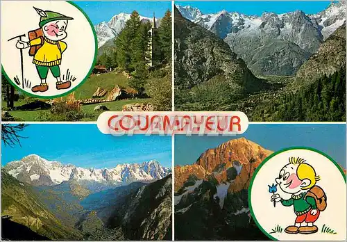 Moderne Karte Courmayeur