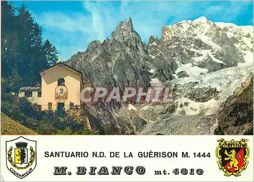 Moderne Karte Courmayeur aiguille noir de peuterey e M bianco m 4810