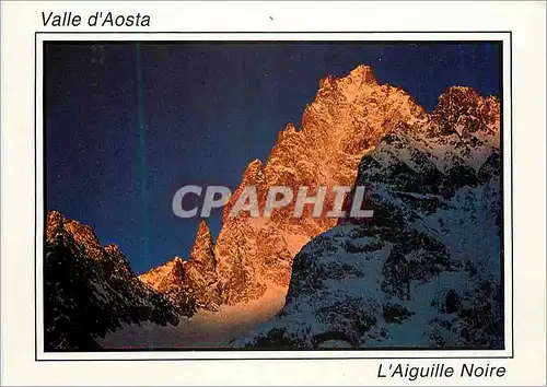 Moderne Karte Courmayeur valle d'aosta val veny alba sull aiguille noire m 3778