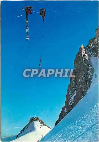 Cartes postales moderne Courmayeur m 1224 funiculaire des  glacier pilier aerien courmayeur 1224 m
