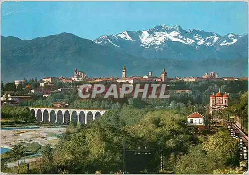 Cartes postales moderne Cuneo panorama les alpes
