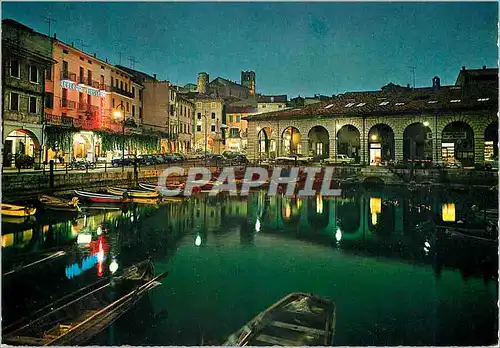 Cartes postales moderne Lac de garda desenzano le port de nuit