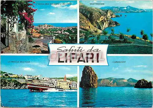 Cartes postales moderne Saluti da lipari