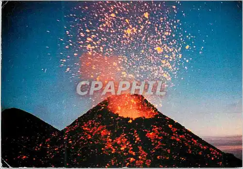 Cartes postales moderne Etna explosion du cratere nord est