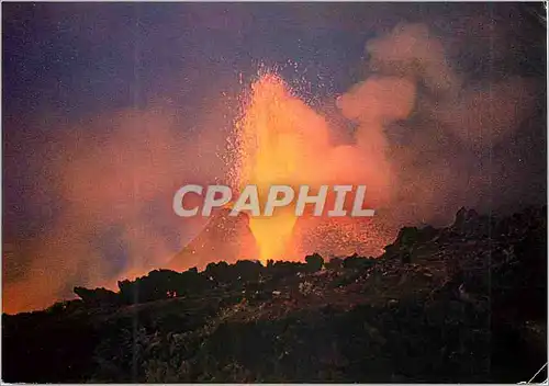 Cartes postales moderne Etna explosion