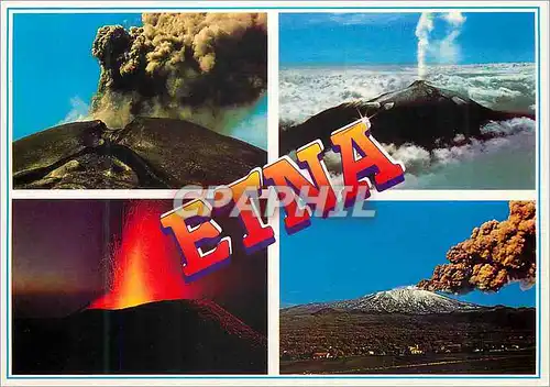 Cartes postales moderne Etna (sicilia) il massimo vulcano d'europa (mt 3340 )