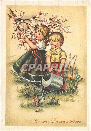 Cartes postales moderne Buon onomastico Enfants