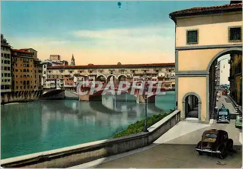 Cartes postales moderne Firenze le pont vieux et arquebusiers Automobile