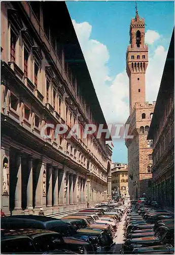 Cartes postales moderne Firenze les uffizi et le palais vecchio