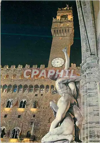 Cartes postales moderne Firenze l'enlevement des sabine et tour d'arnolphe