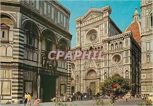 Cartes postales moderne Firenze dome et baptistere