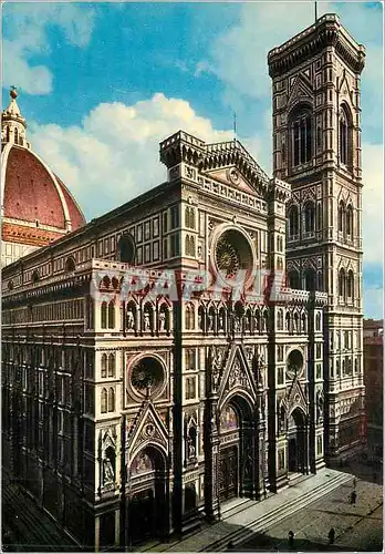 Cartes postales moderne Firenze cattedrale facade et campanile