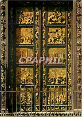 Moderne Karte Firenze baptistere la porte du paradis (ghiberti)