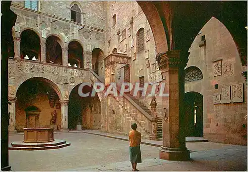 Moderne Karte Firenze bargello cour et scalier