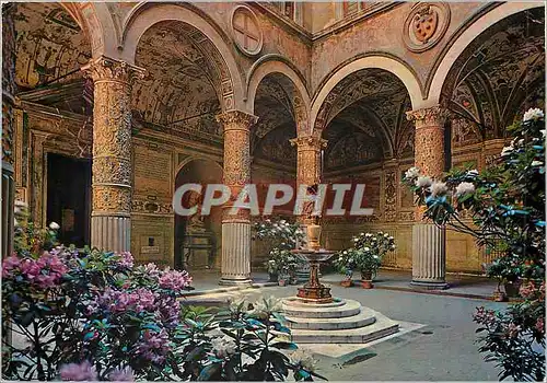 Cartes postales moderne Firenze fete des fleurs la cour de palazzo vecchio