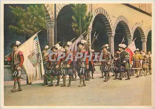 Cartes postales moderne Firenze costumi dal cioco del calcio Militaria