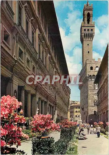 Cartes postales moderne Firenze montre des fleurs les uttizi