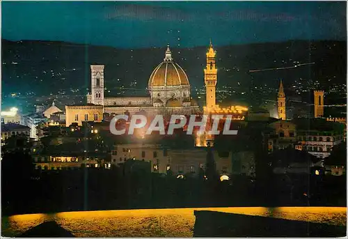 Cartes postales moderne Firenze panorama la nuit