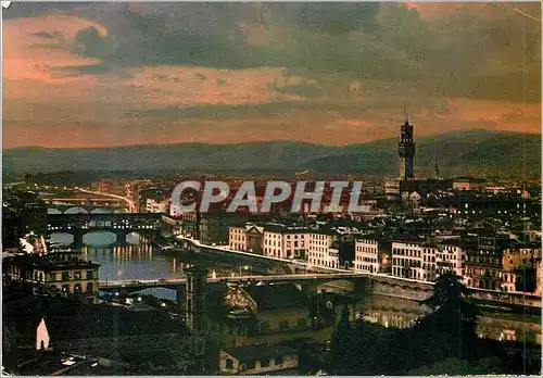 Cartes postales moderne Firenze crepuscule enchante