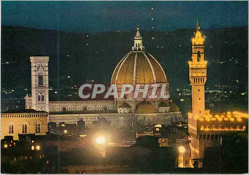 Cartes postales moderne Firenze panorama la nuit