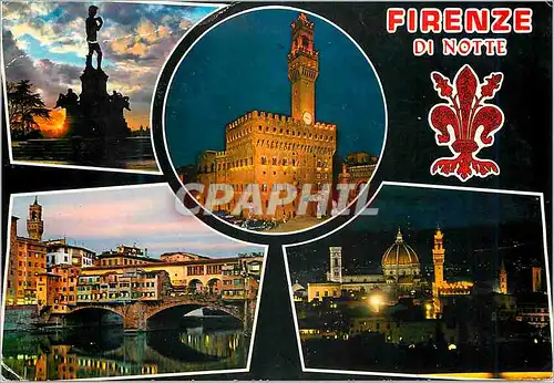 Cartes postales moderne Firenze di notte