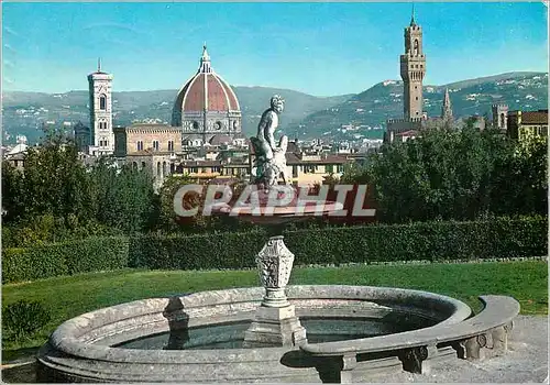 Cartes postales moderne Firenze panorama du jardin de boboli