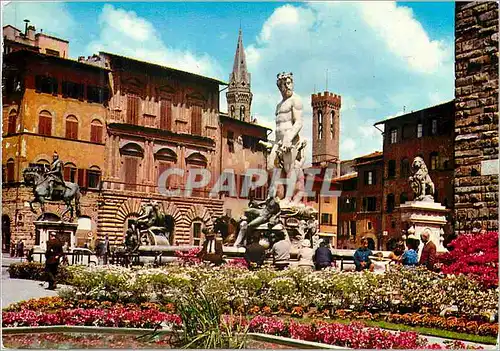 Cartes postales moderne Firenze place de la signoria