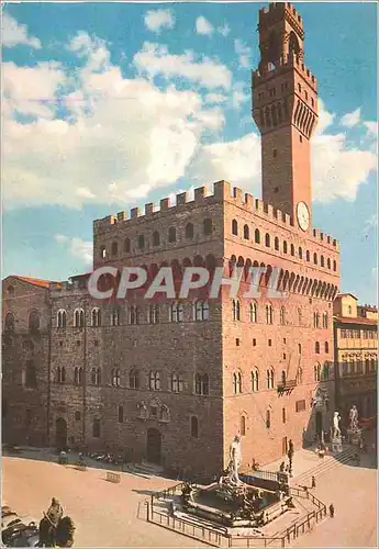 Moderne Karte Firenze palazzo vecchio statua del blancone