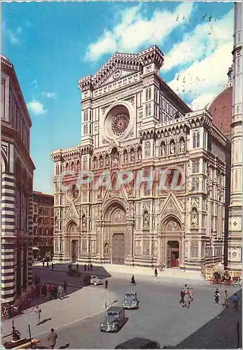 Moderne Karte Firenze facade de la cathedrale