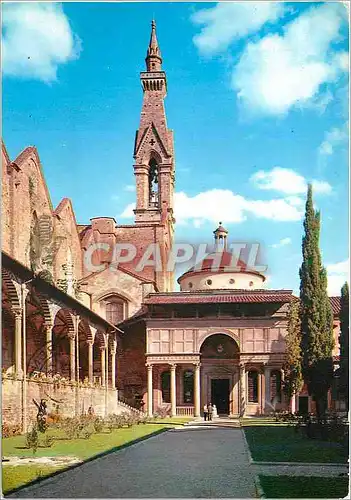 Cartes postales moderne Firenze eglise de la ste croix clocher et cloitre