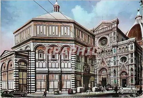 Moderne Karte Firenze la cathedrale et le baptistere