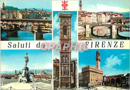 Cartes postales moderne Firenze saluti